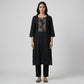 Cotton Embroidered Straight Kurta