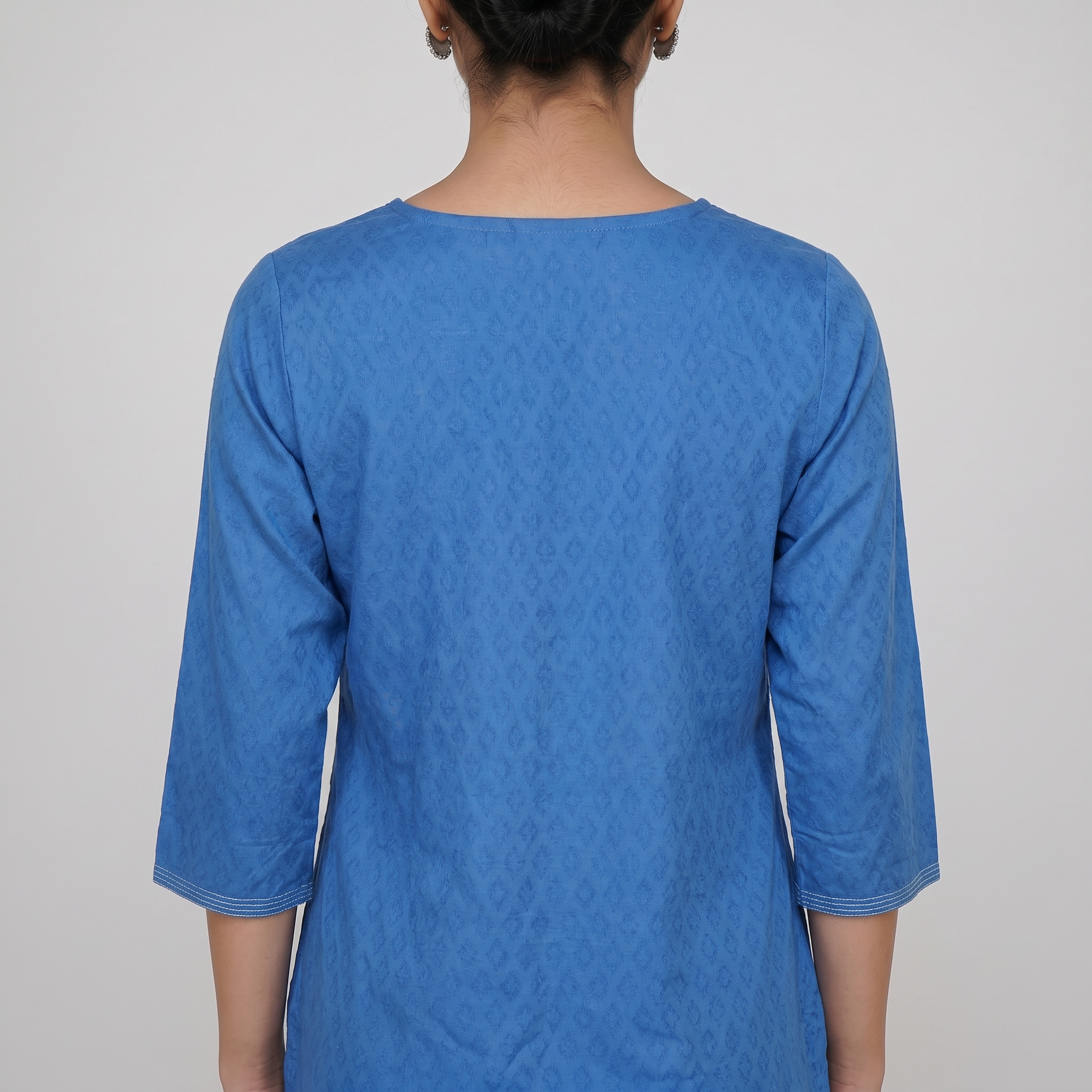 Cotton Embroidered Straight Kurta