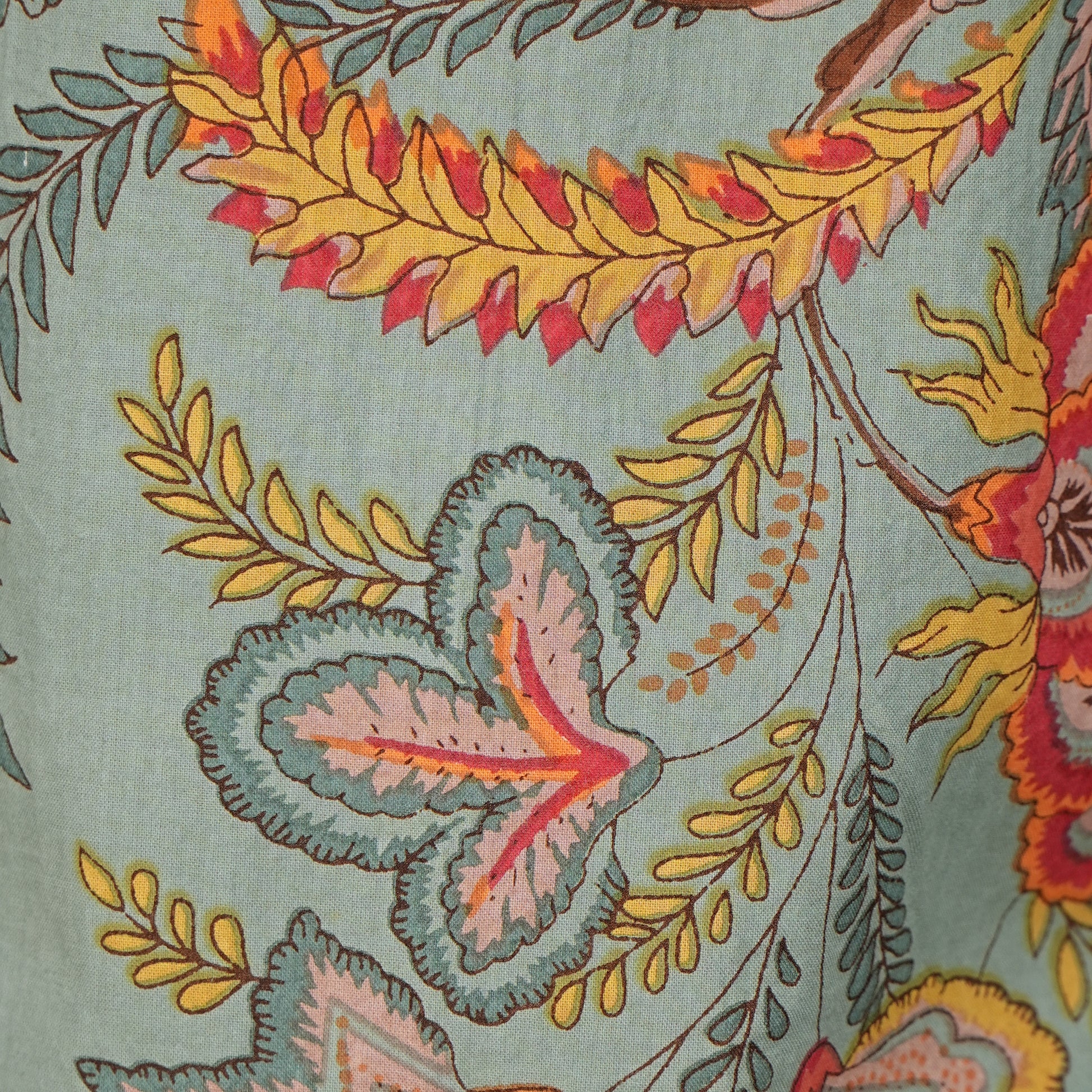 Cotton Printed Half Placket Long Kurta