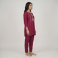 Embroidered Straight Short Kurta