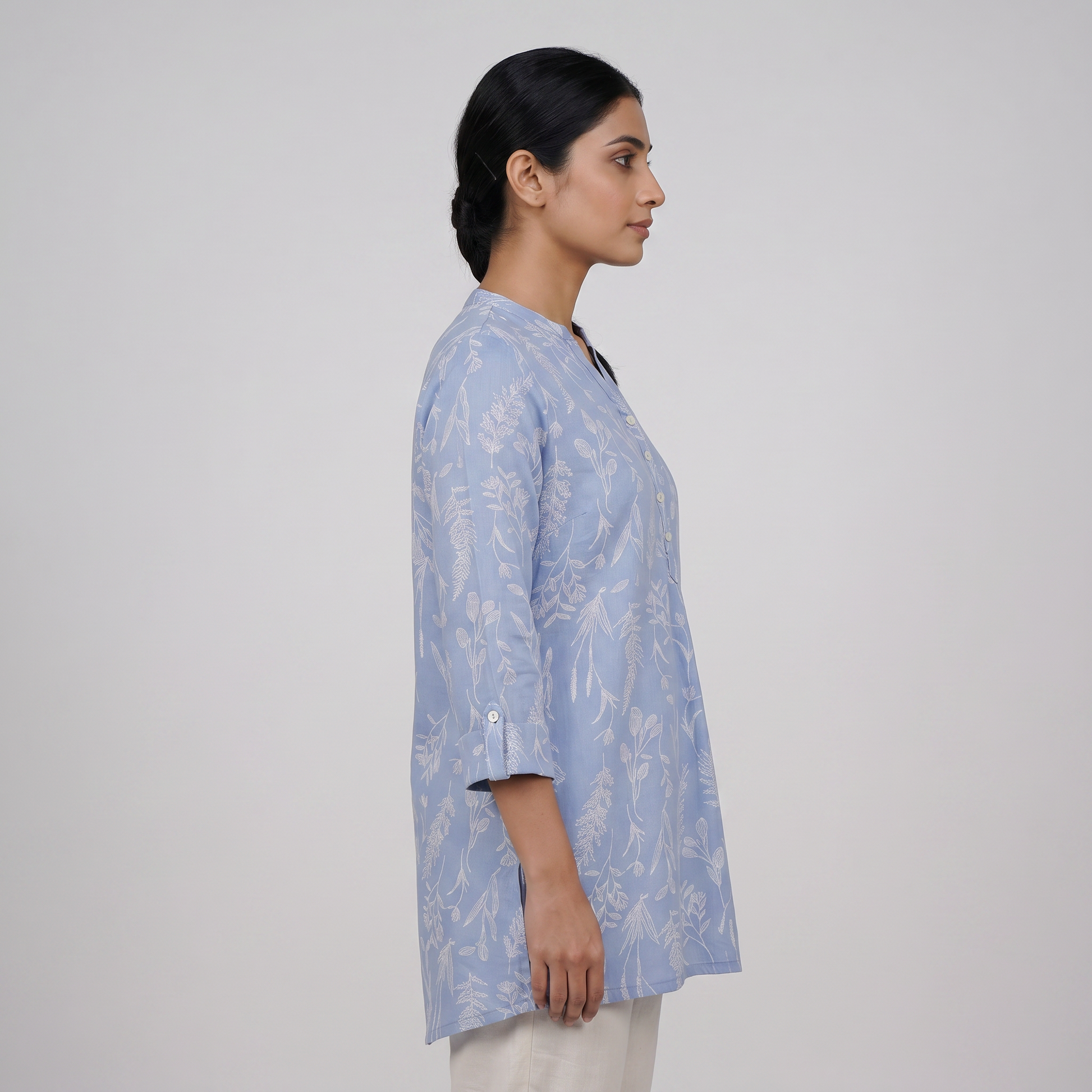 Printed Straight Short Kurta