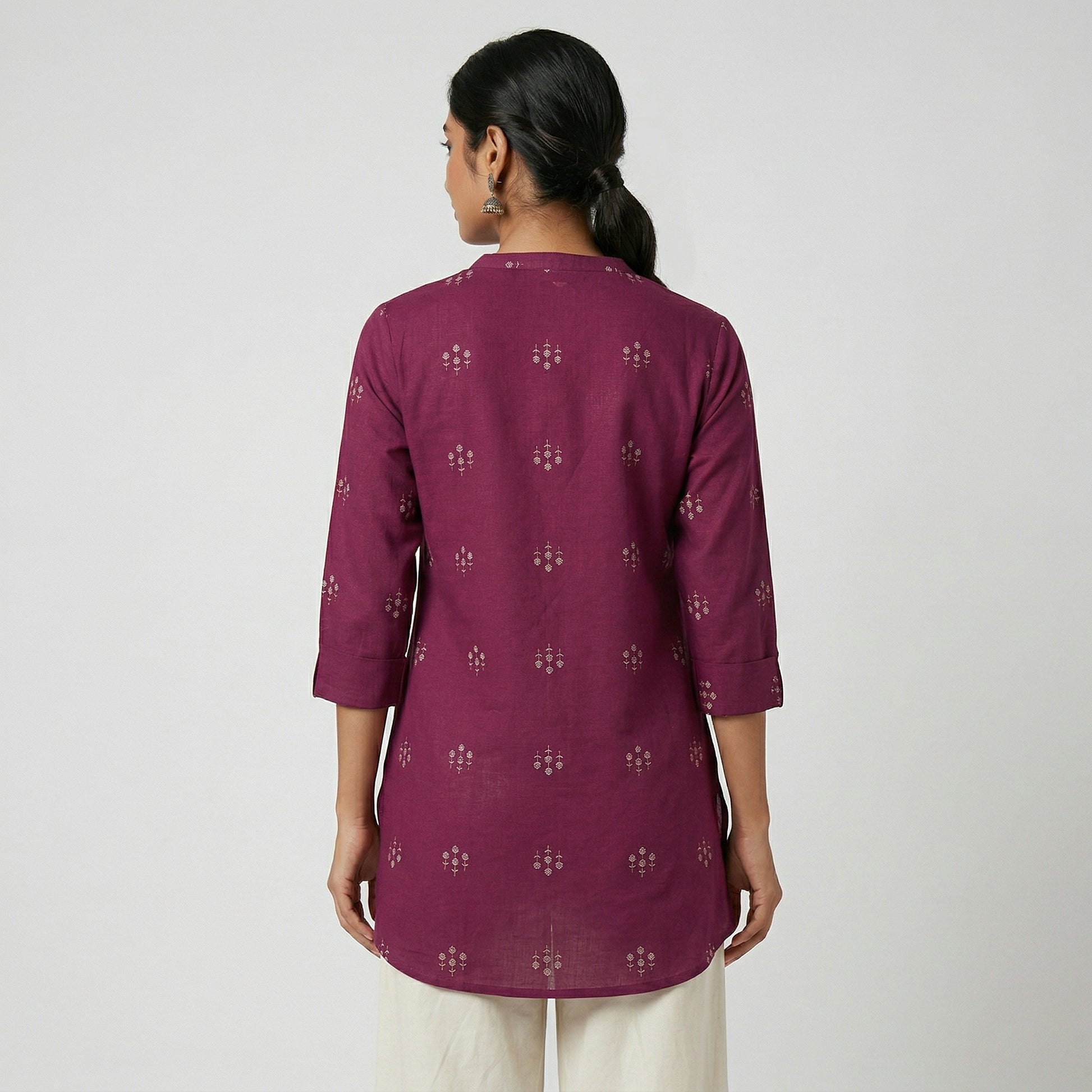 Printed Straight Short Kurta