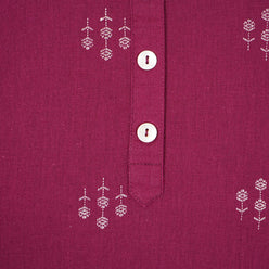 Printed Straight Short Kurta