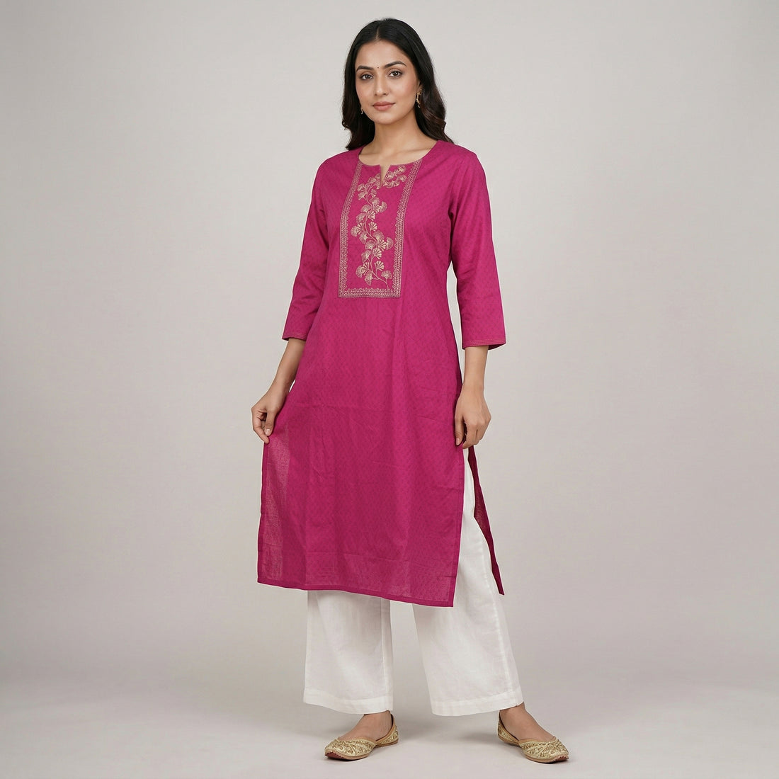 Printed Straight Short Kurta