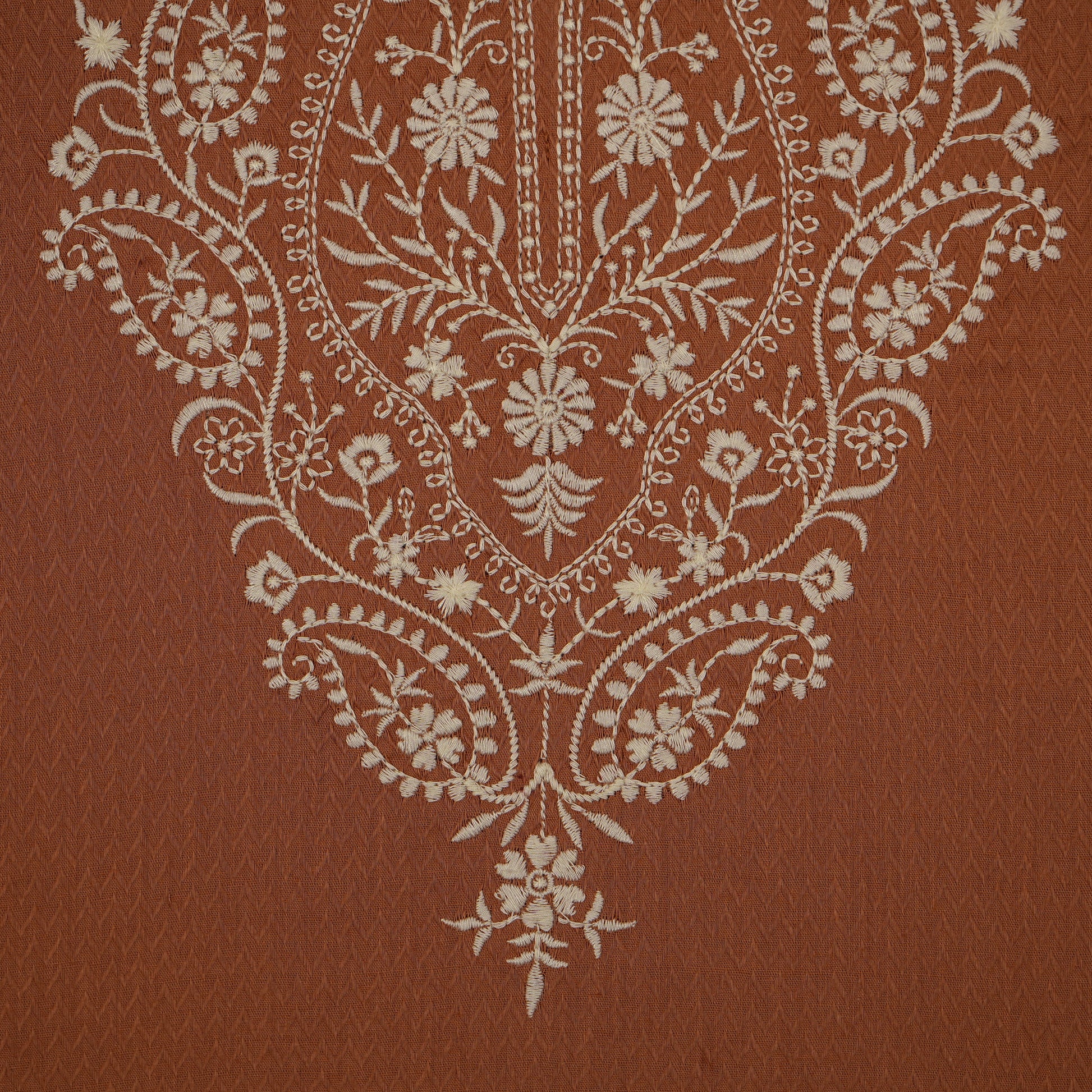 Cotton Embroidered Straight Kurta