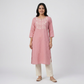 Cotton Embroidered Straight Kurta