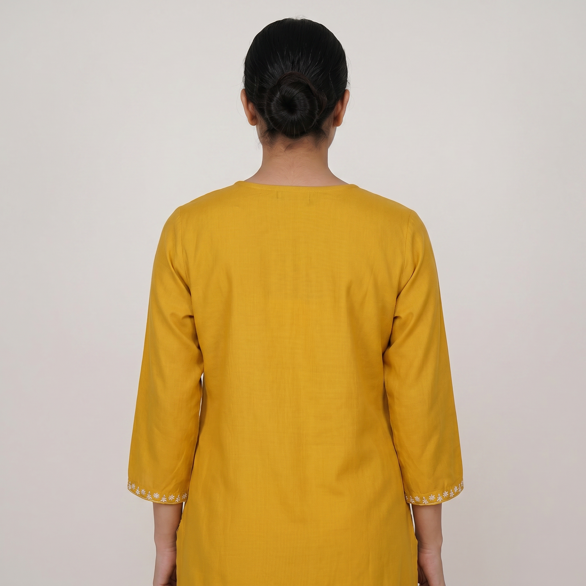 Centre Panel Embroidered Long Kurta