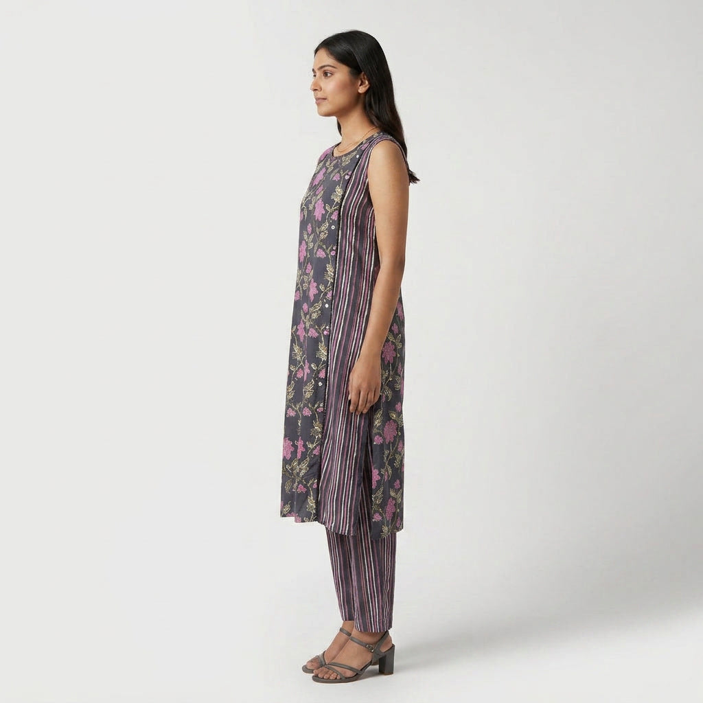 Side Panel Printed Kurta