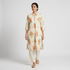Cotton Printed Half Placket Long Kurta