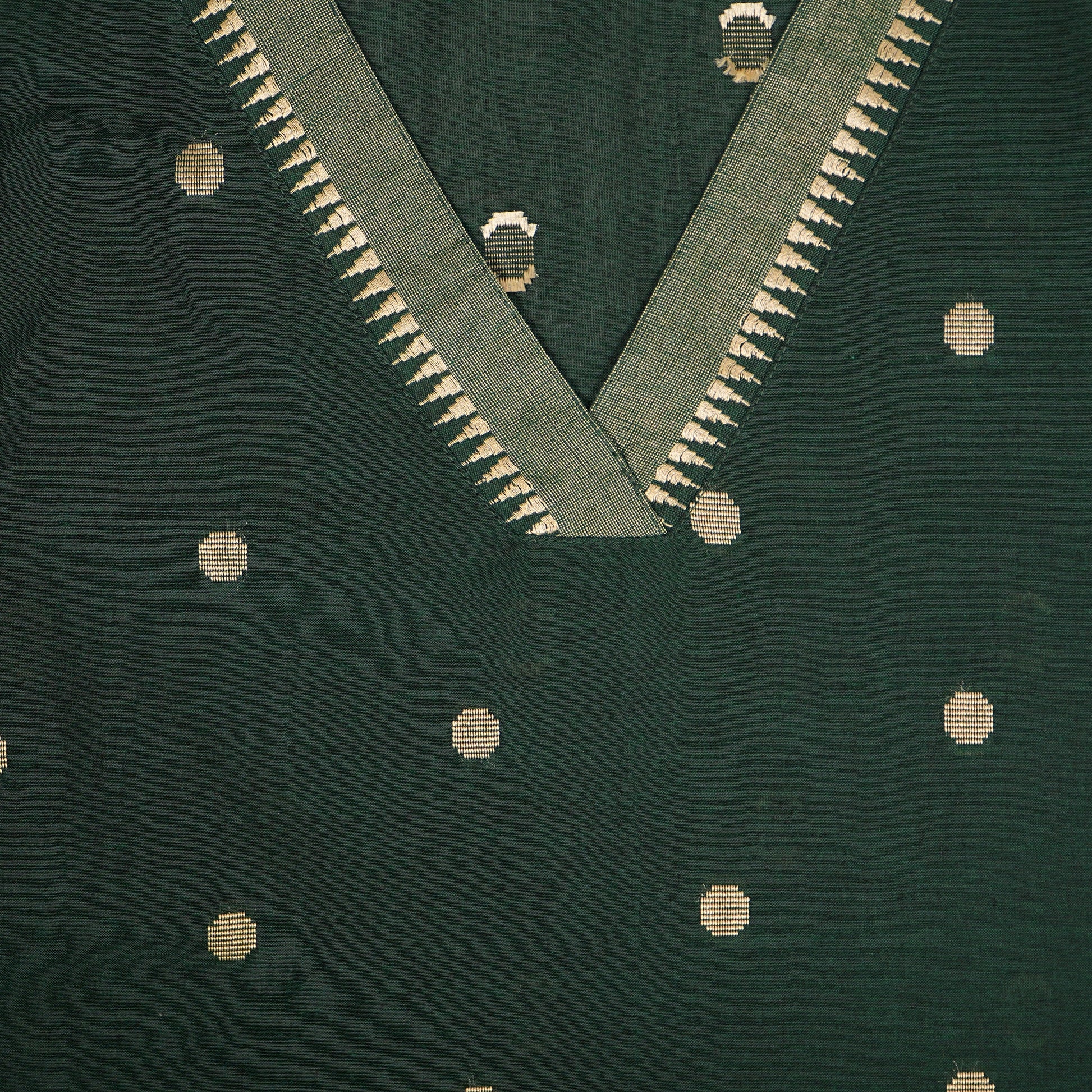 Cotton V-Neck Straight Kurta