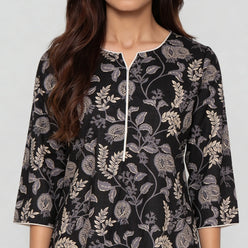 Cotton Printed Straight Kurta