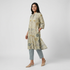Cotton Printed Half Placket Long Kurta