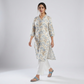 Cotton Printed V-Neck Long Kurta