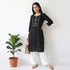 Cotton Embroidered Straight Kurta