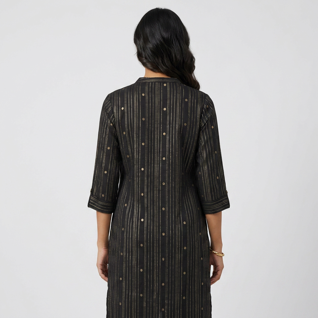 Printed Full Placket Button Down Kurta
