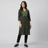 Center Panel Embroidered Kurta