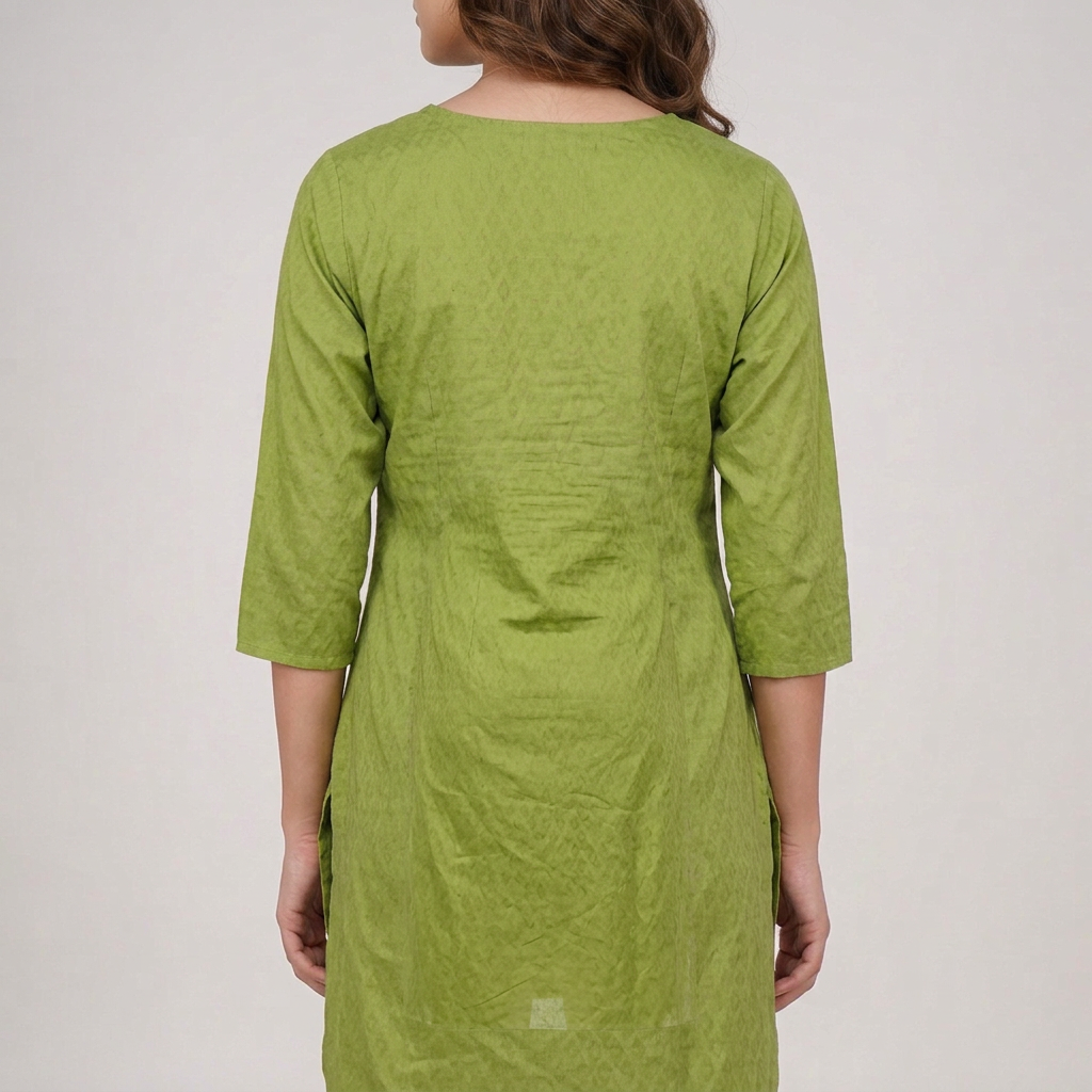 Center Panel Embroidered Kurta