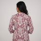 Cotton Printed V-Neck Kurta