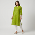 Printed V Notch With Half Placket Kurta