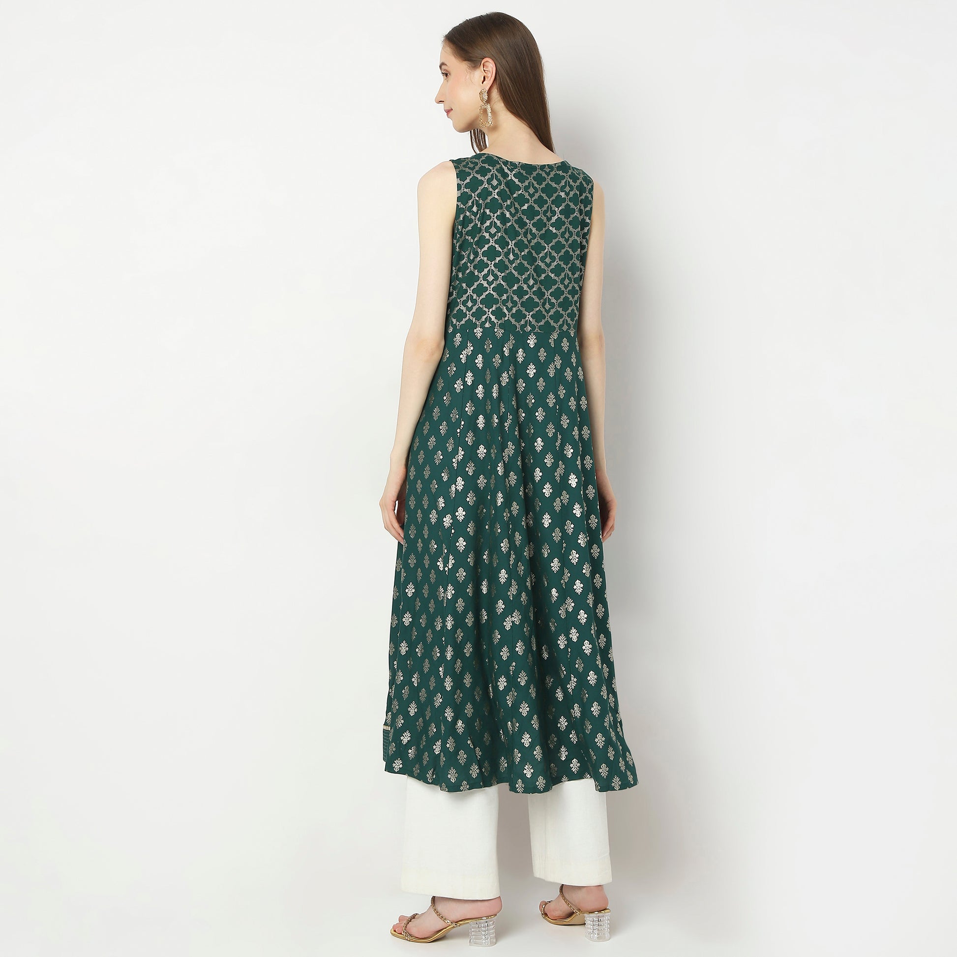 Flare Fit Printed Kurta