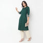 Flare Fit Embroidered A-Line Kurta