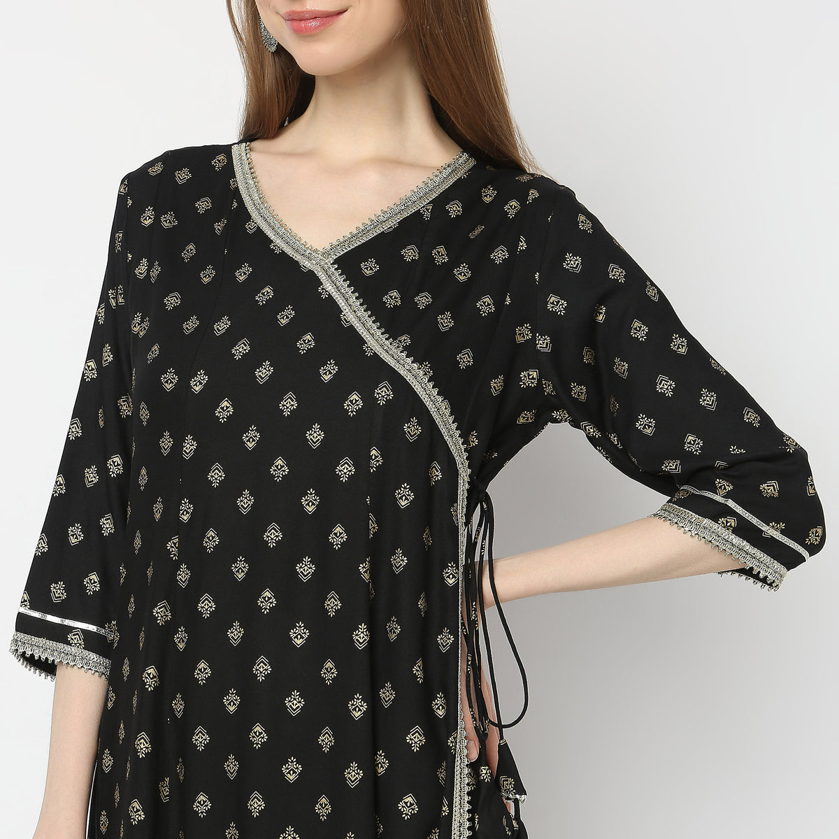 Flare Fit Printed Kurta