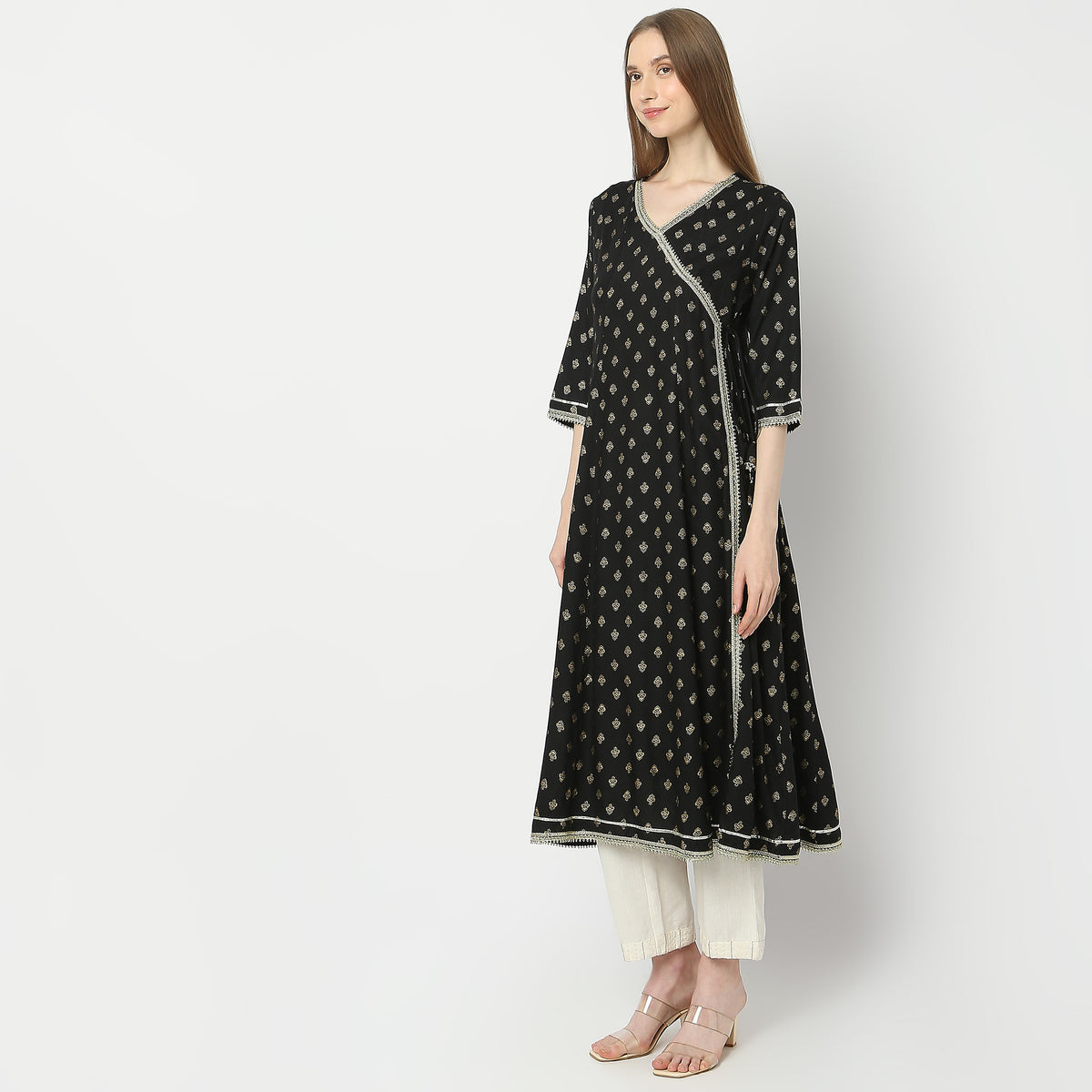 Flare Fit Printed Kurta