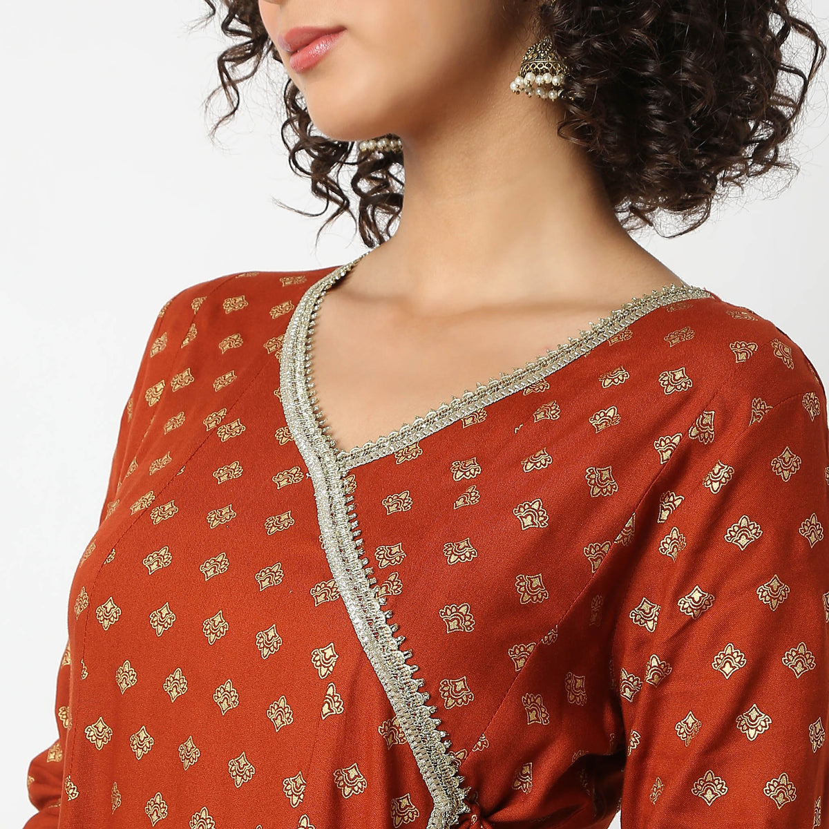 Flare Fit Printed Kurta