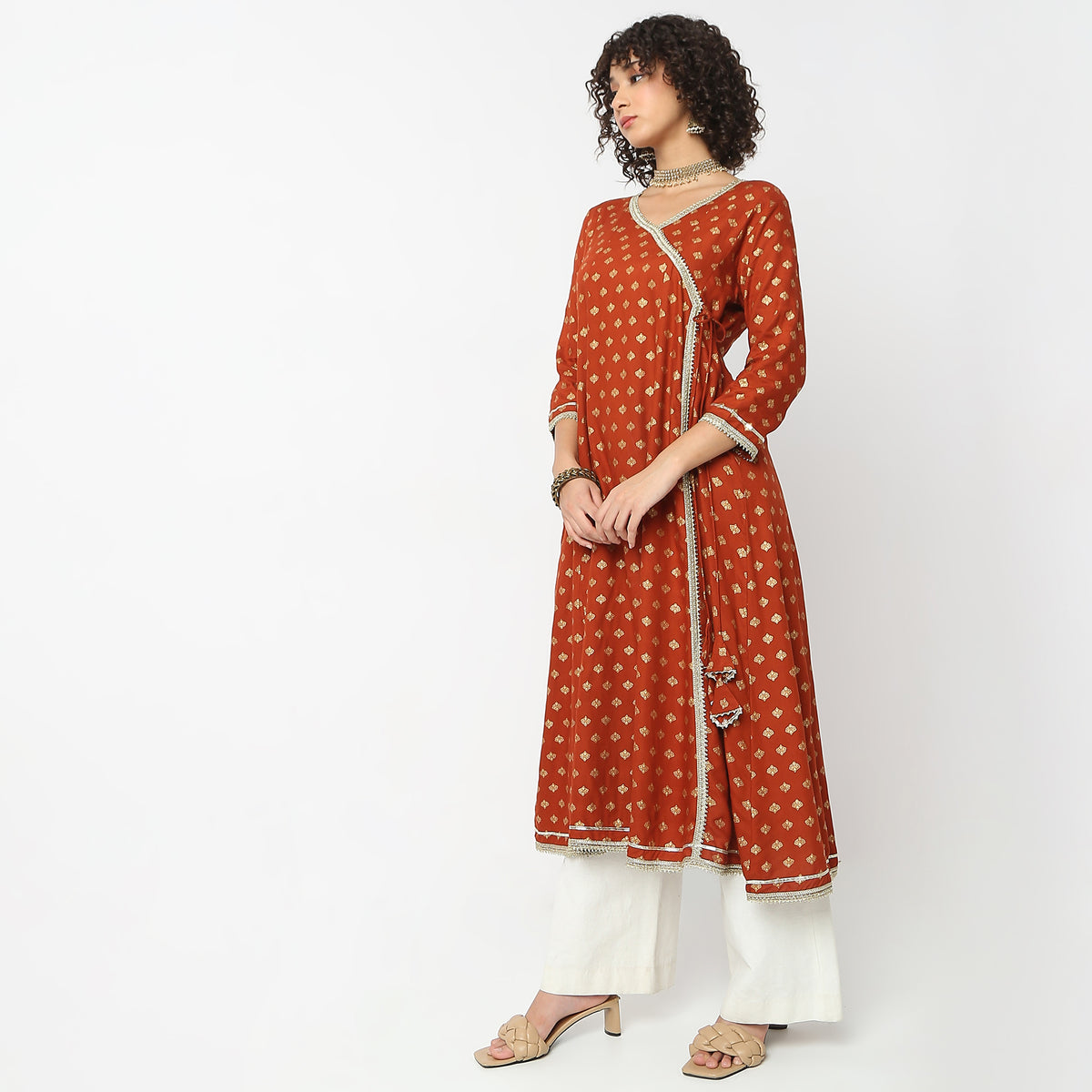 Flare Fit Printed Kurta