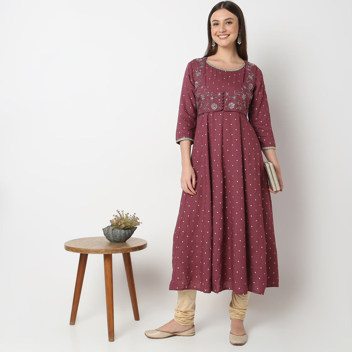 Flare Fit Printed Kurta