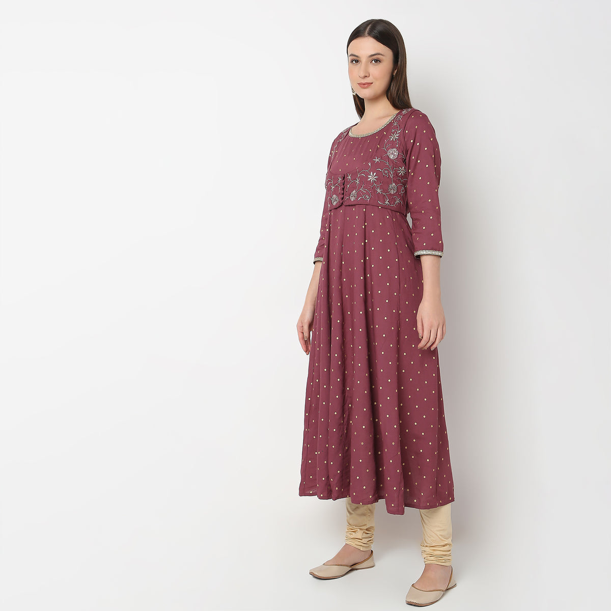 Flare Fit Printed Kurta