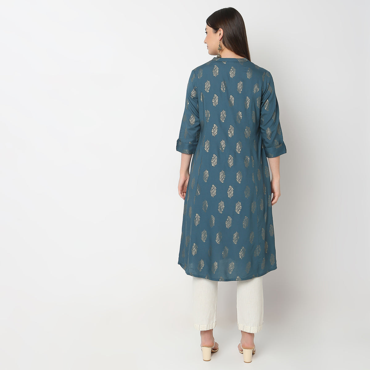 Flare Fit Printed Kurta