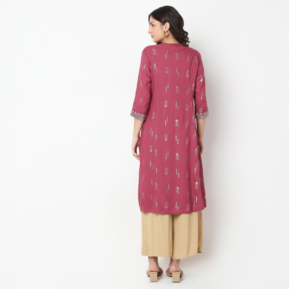 Flare Fit Printed Kurta