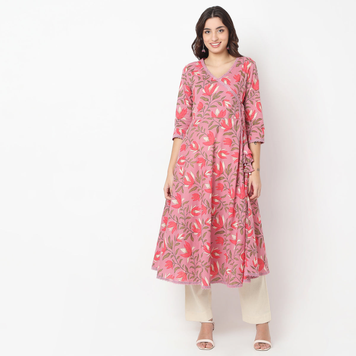 Flare Fit Printed Kurta