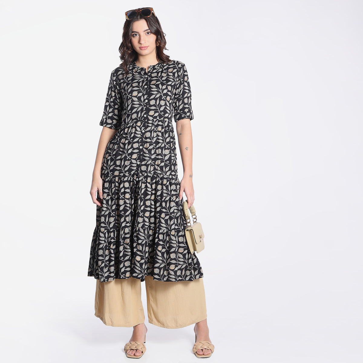 Flare Fit Printed Kurta