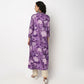 Buy Women Flare Fit Printed Three-Fourth Sleeve Kurta  - Style Union