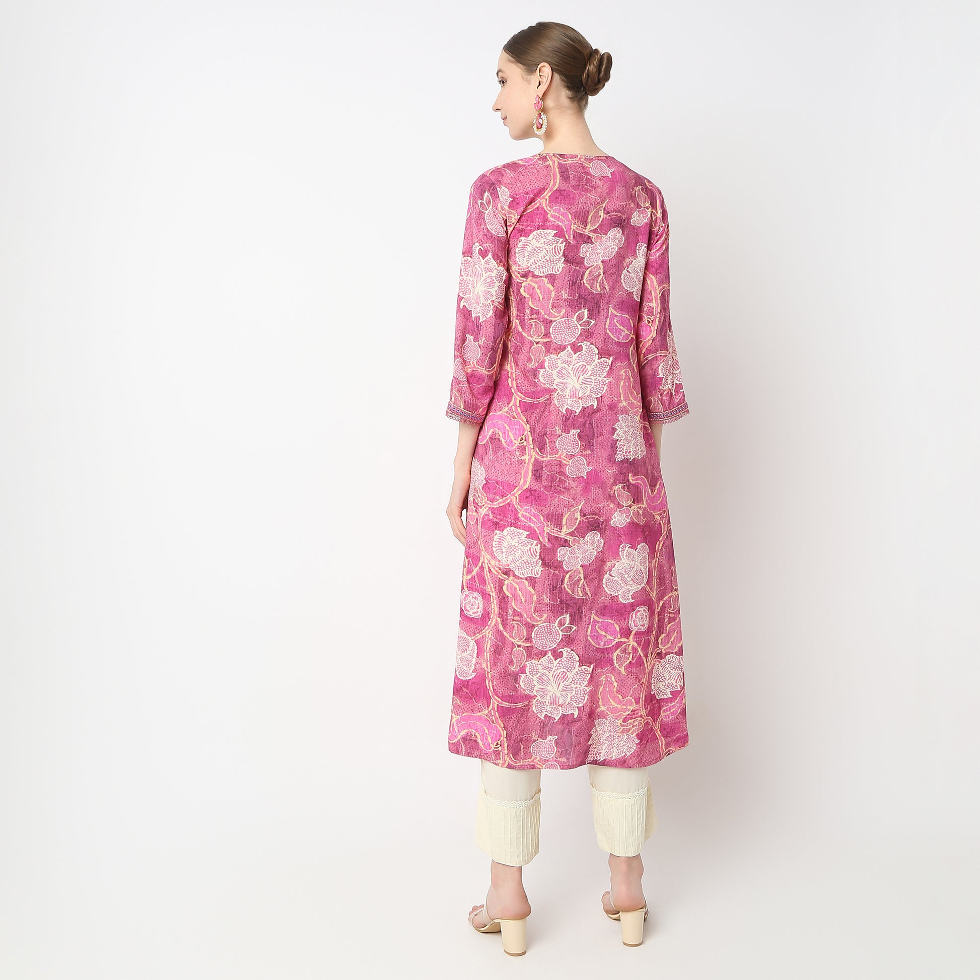 Flare Fit Printed Kurta