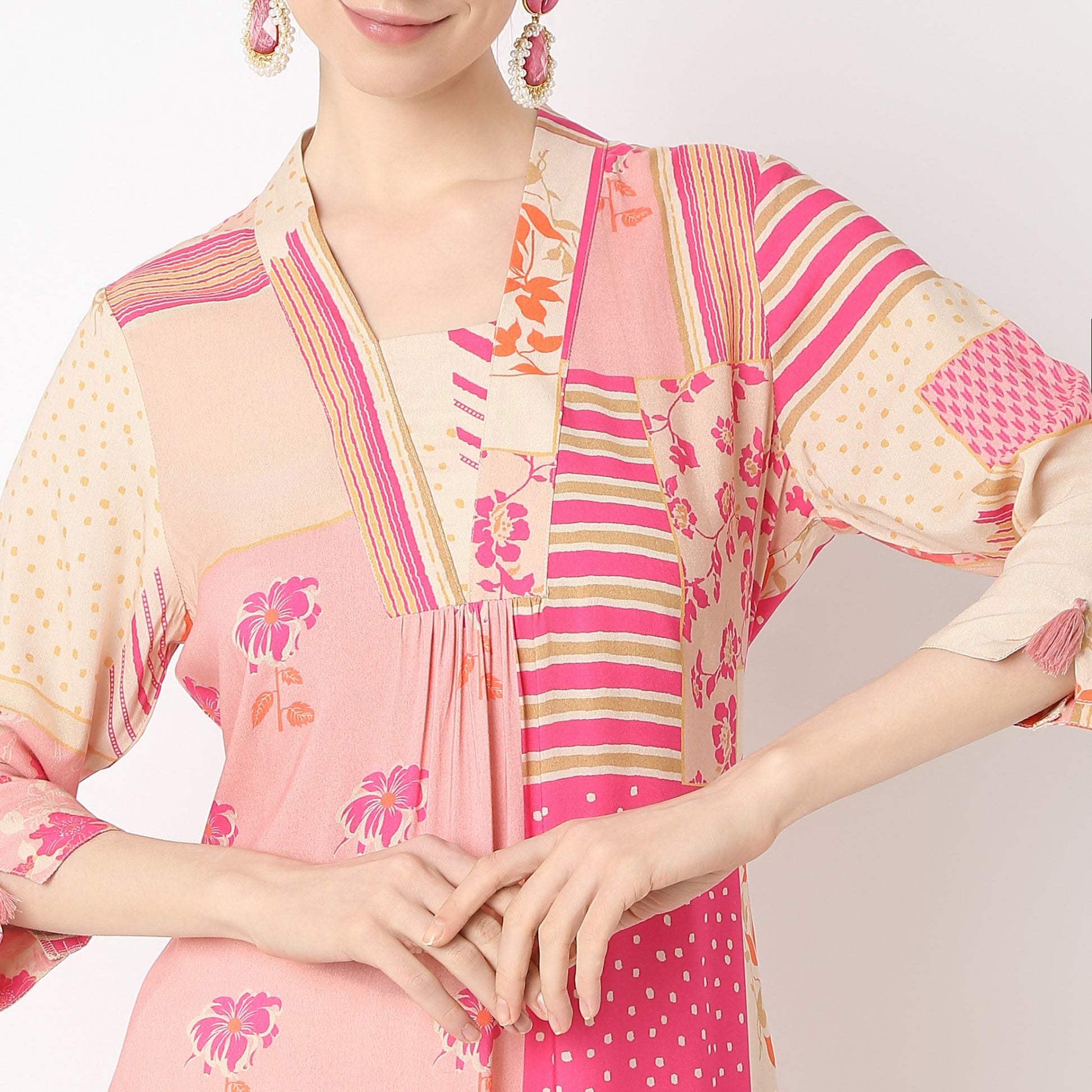 Flare Fit Printed Kurta