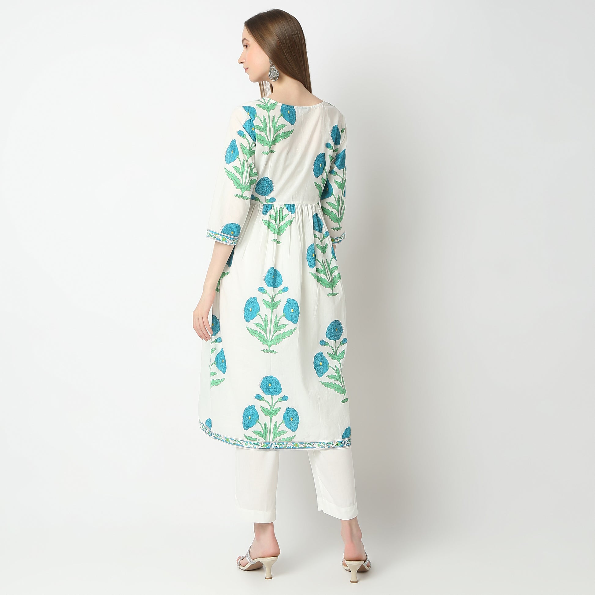 Flare Fit Printed Kurta