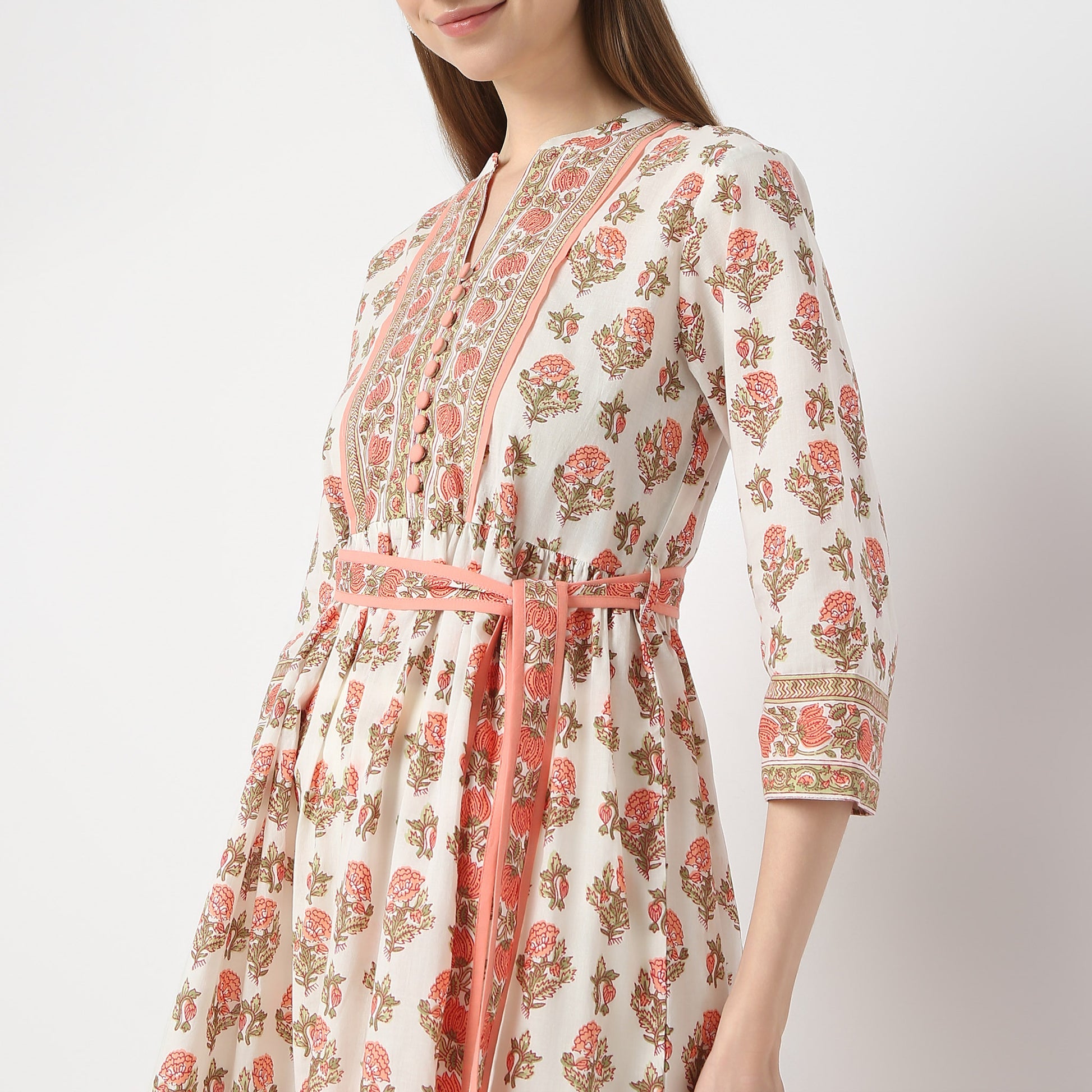 Flare Fit Printed Kurta