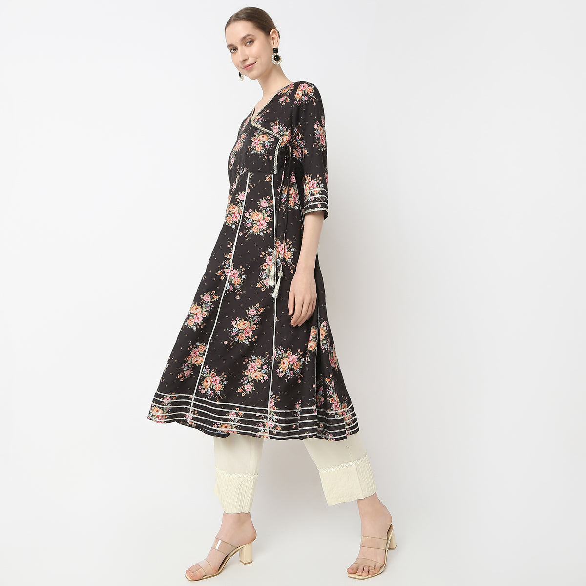 Flare Fit Printed Kurta