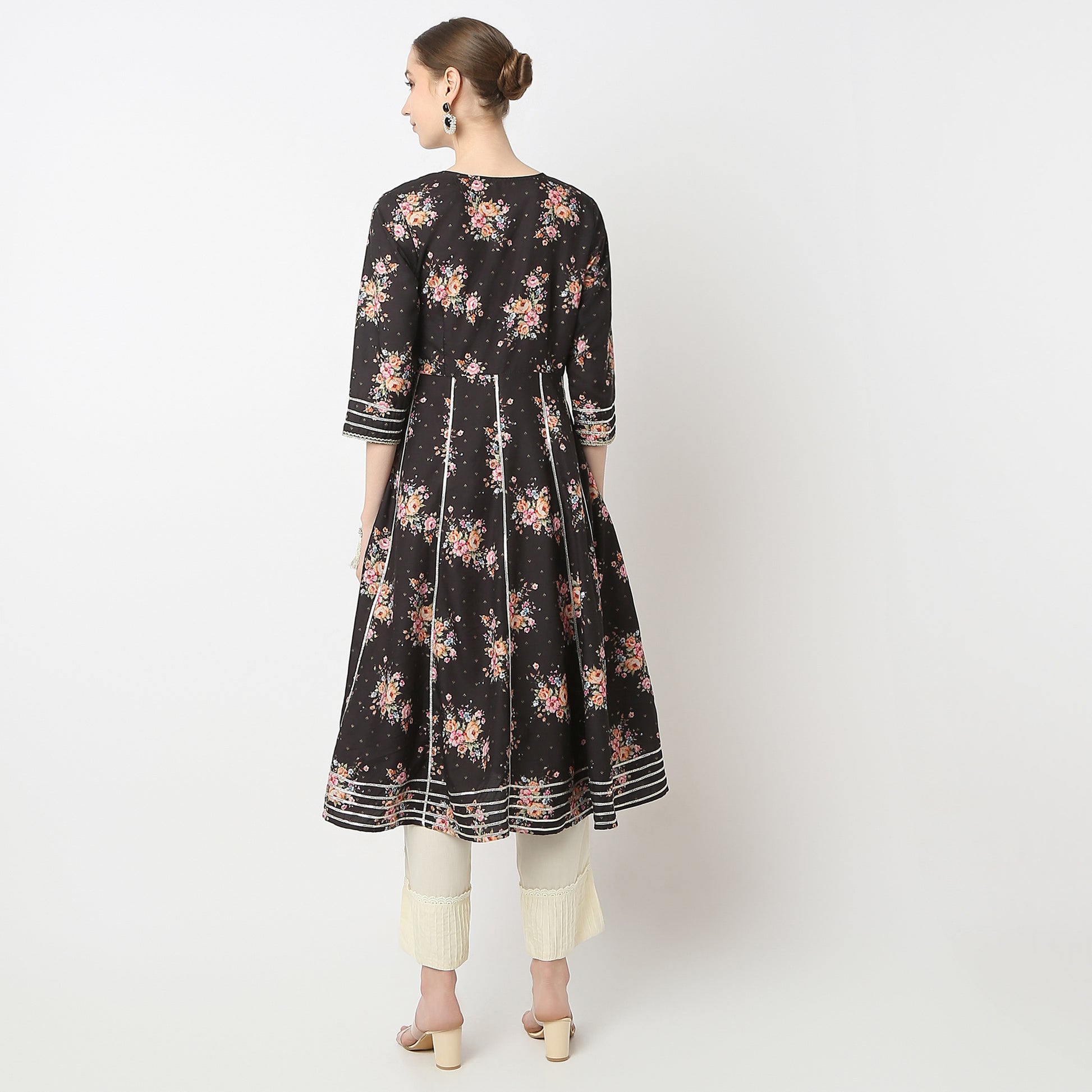 Flare Fit Printed Kurta