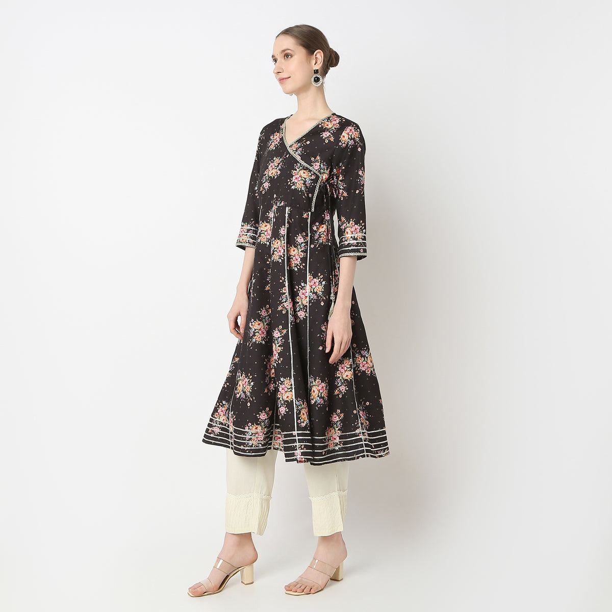 Flare Fit Printed Kurta