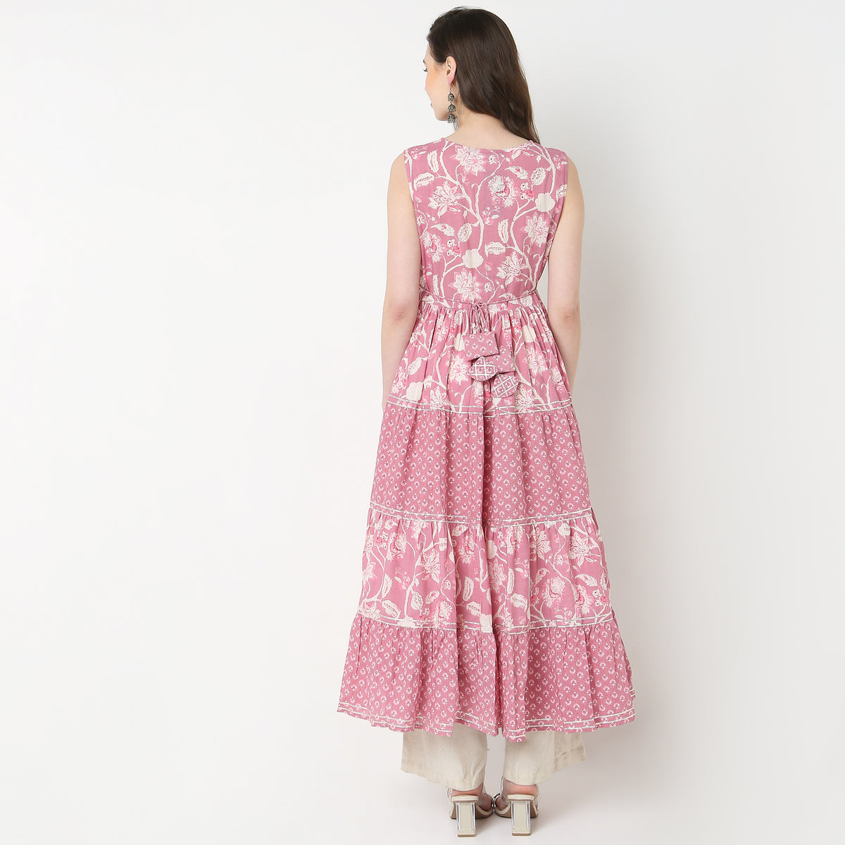 Cotton Printed Tired Kurta
