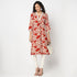 Flare Fit Printed V-Neck Kurta