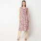 V-Neck Printed Peplum Kurta