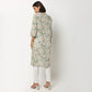 Buy Women Straight Fit Printed Three-Fourth Sleeve Kurta  - Style Union