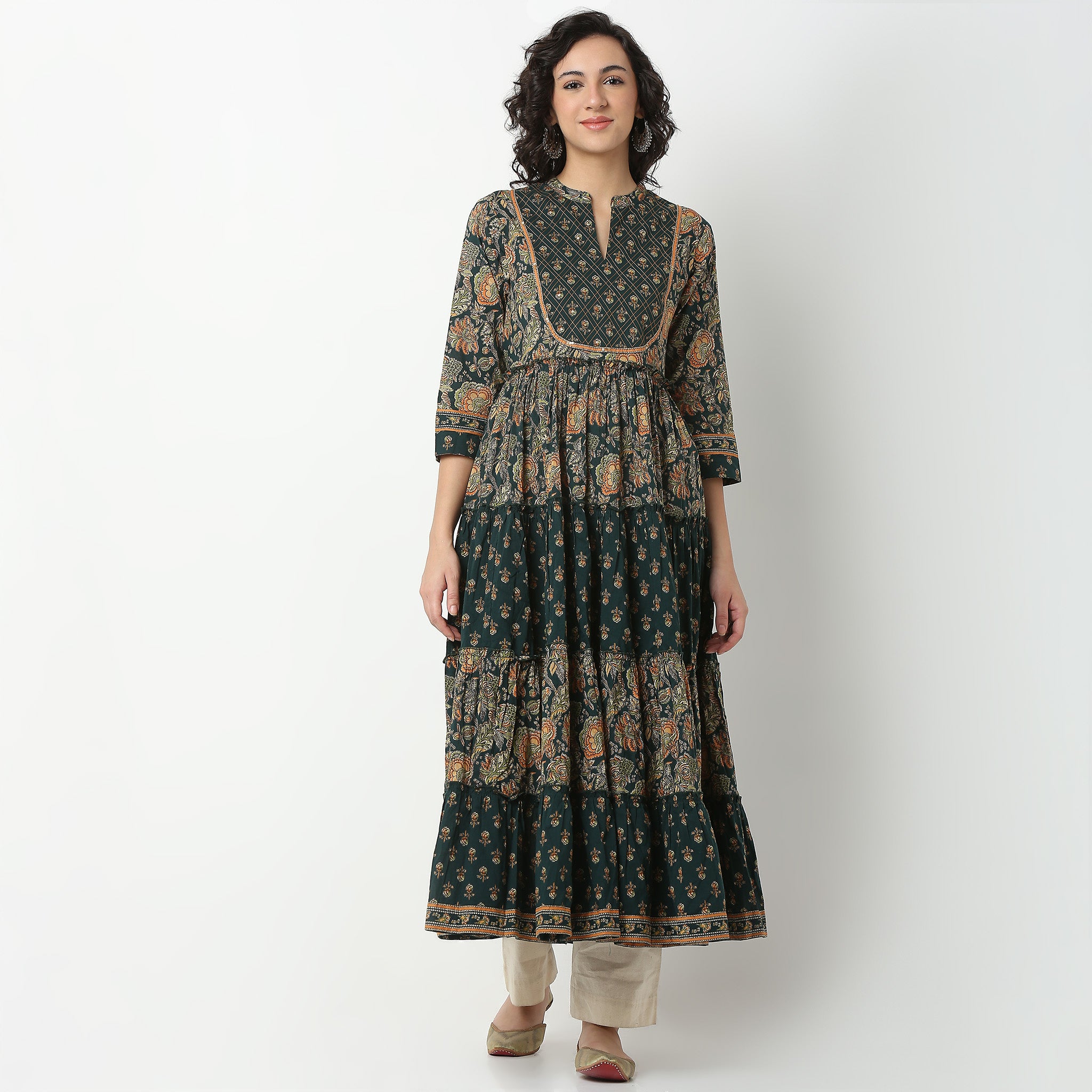 Printed Cotton Fabric Kurta