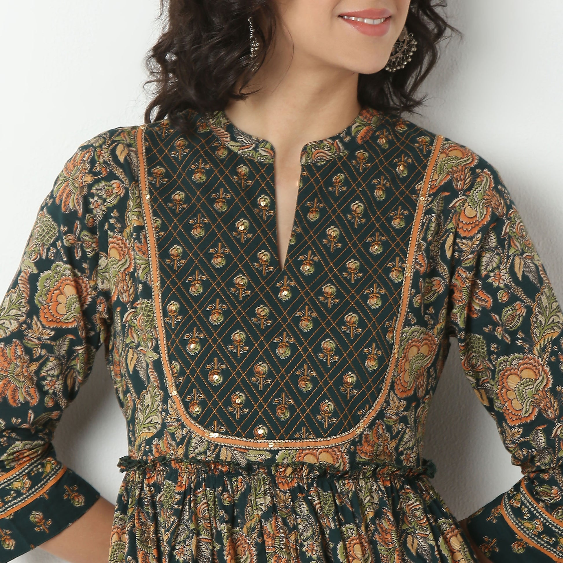 Printed Cotton Fabric Kurta