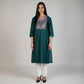 V-Neck Embroidered Straight Kurta